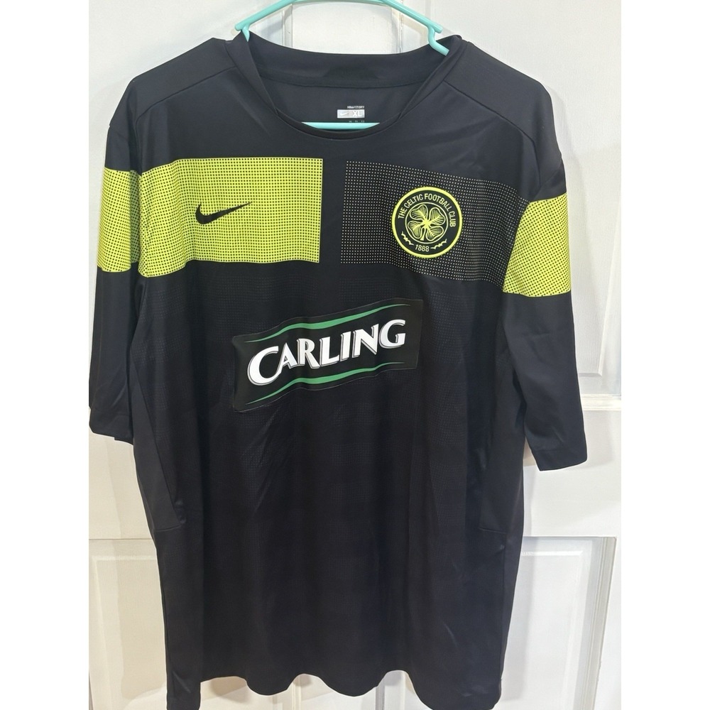 Celtic Football Club Soccer Jersey Nike Fit Dry Training Shirt Carling Men's XL